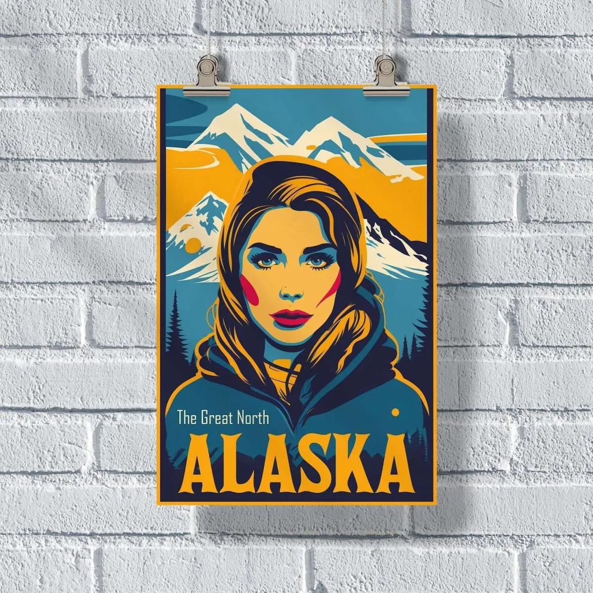 Alaska The Great North Poster