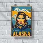 Alaska The Great North Poster