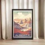 Alberta Dinosaur Provincial Park Framed Poster