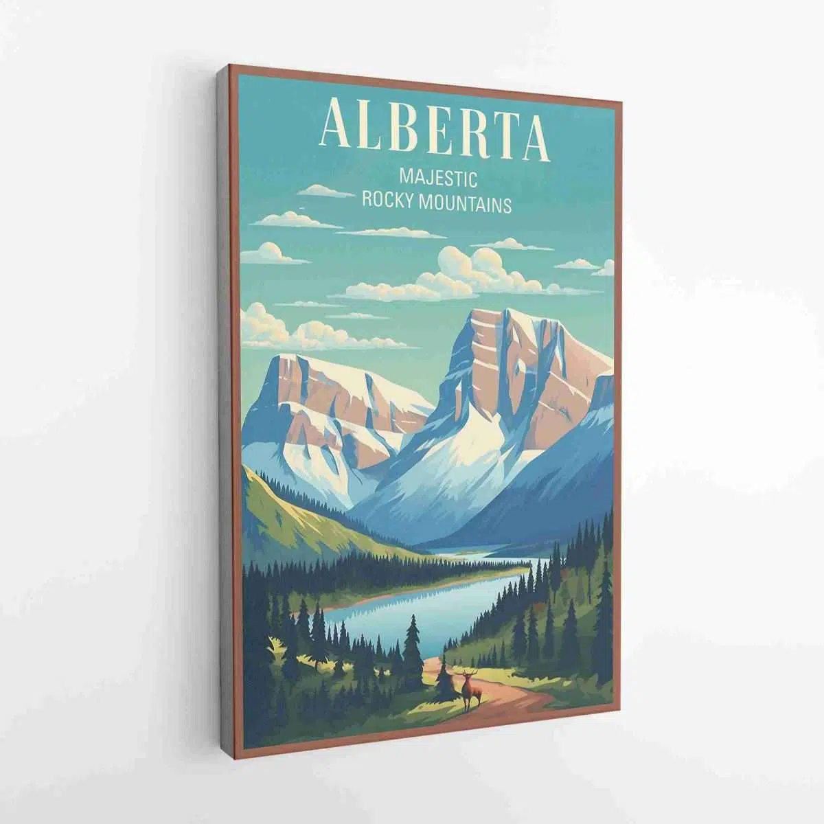 Alberta Majestic Rocky Mountains Canvas