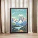 Alberta Majestic Rocky Mountains Framed Poster