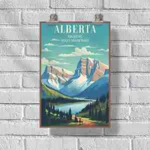 Alberta Majestic Rocky Mountains Poster