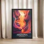 Arizona Antelope Canyon Framed Poster