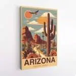 Arizona Saguaro Cactus Canvas