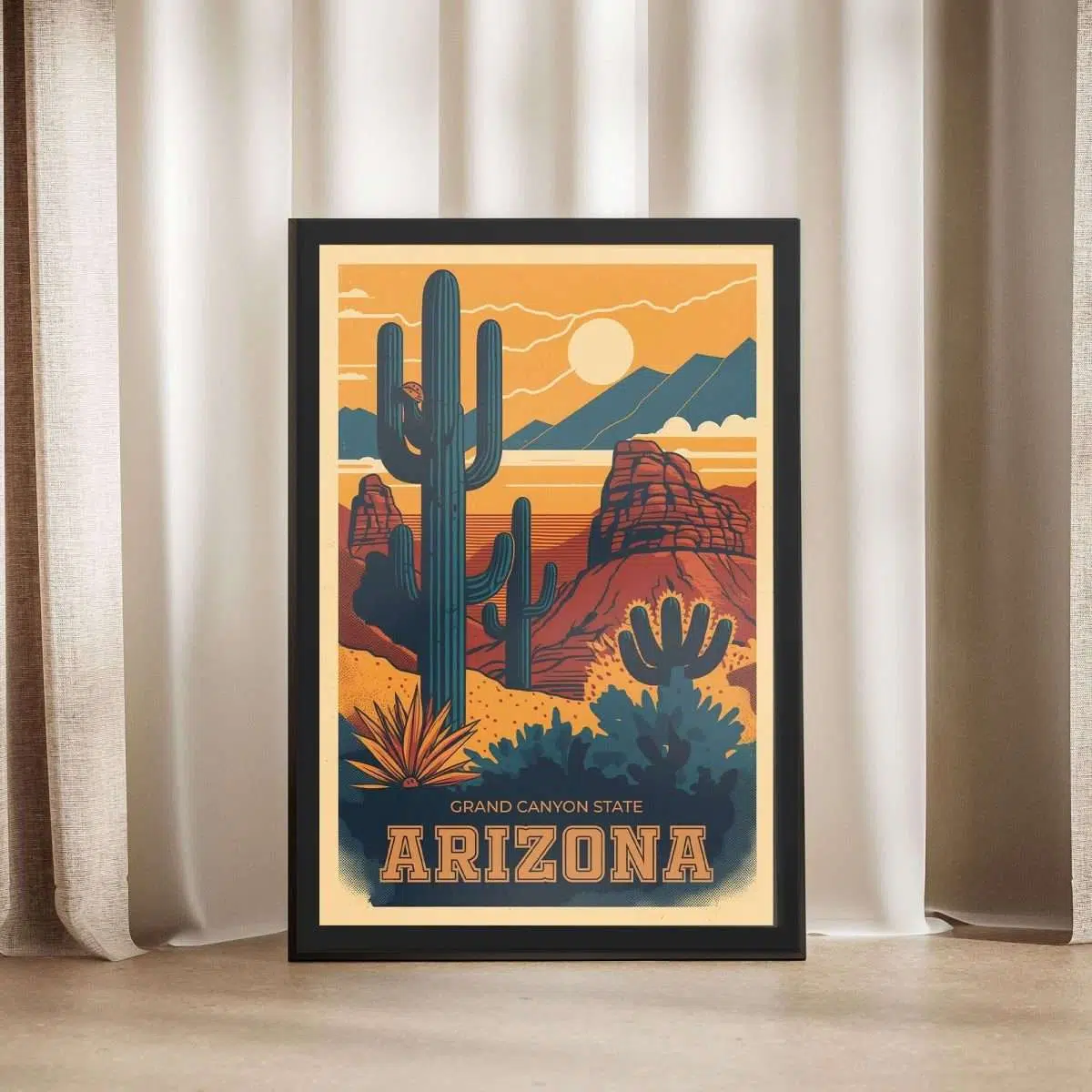 Arizona Grand Canyon State Framed Poster