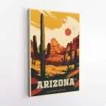 Arizona Old West History Canvas