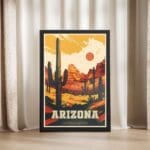 Arizona Old West History Framed Poster