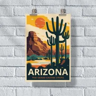 Arizona The Grand Canyon State Poster