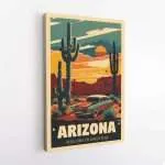 Arizona Welcome To Adventure Canvas