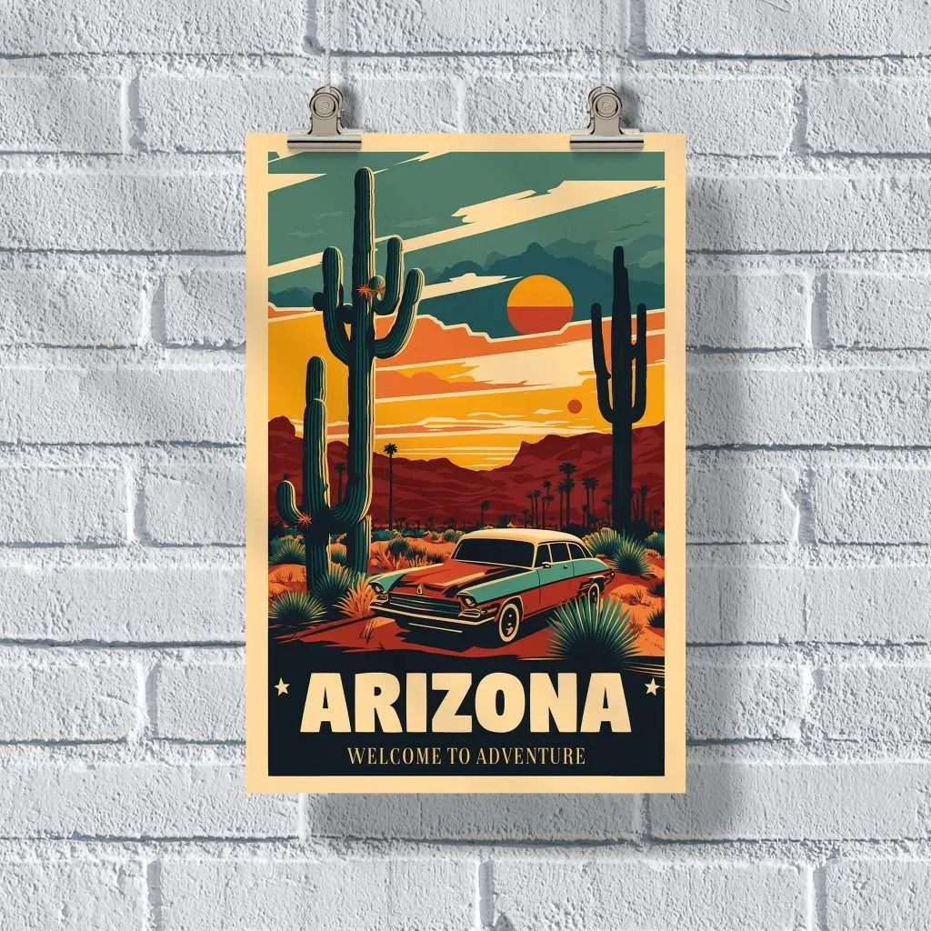 Arizona Welcome To Adventure Poster