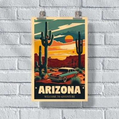 Arizona Welcome To Adventure Poster