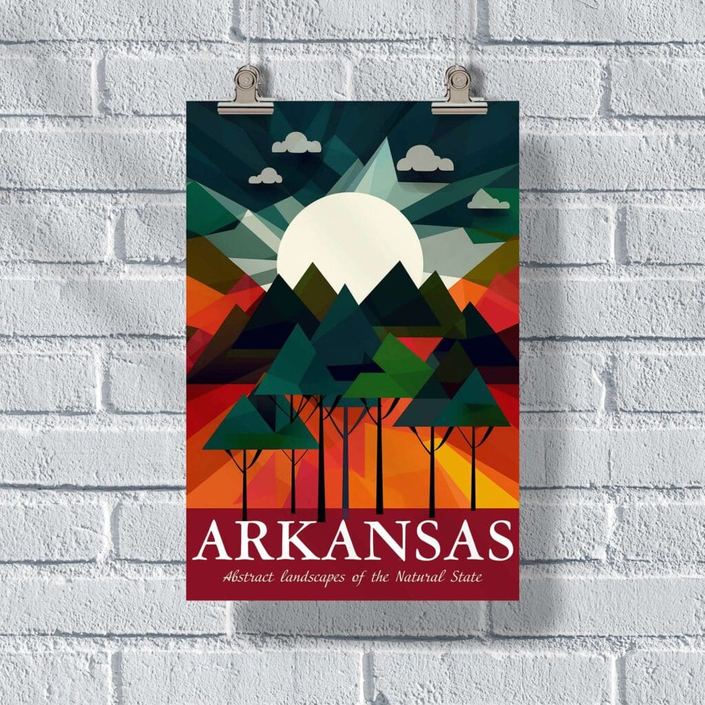 Arkansas Abstract Landscapes Of The Natural State Poster