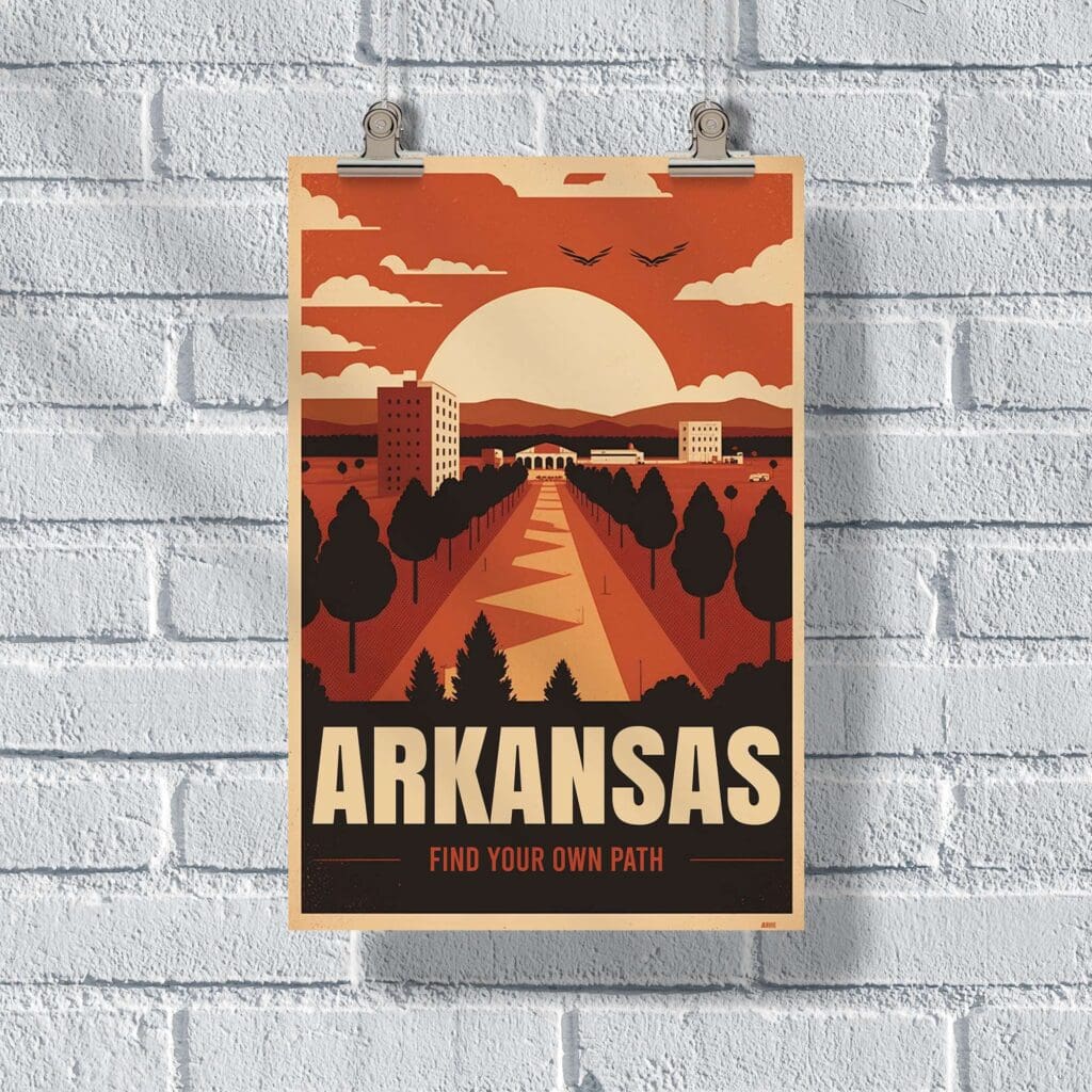 Arkansas Find Your Own Path Poster