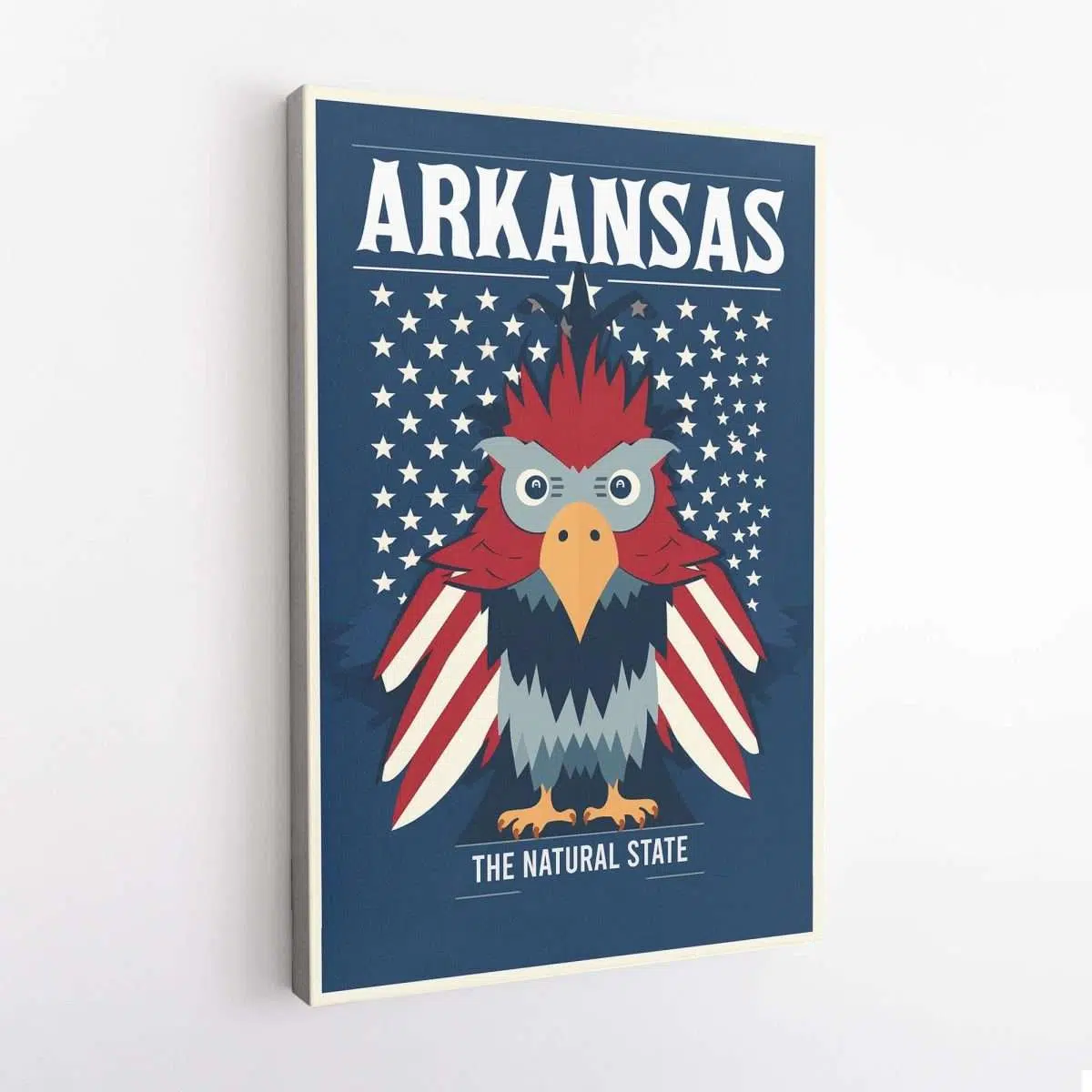 Arkansas The Natural State Bird Canvas