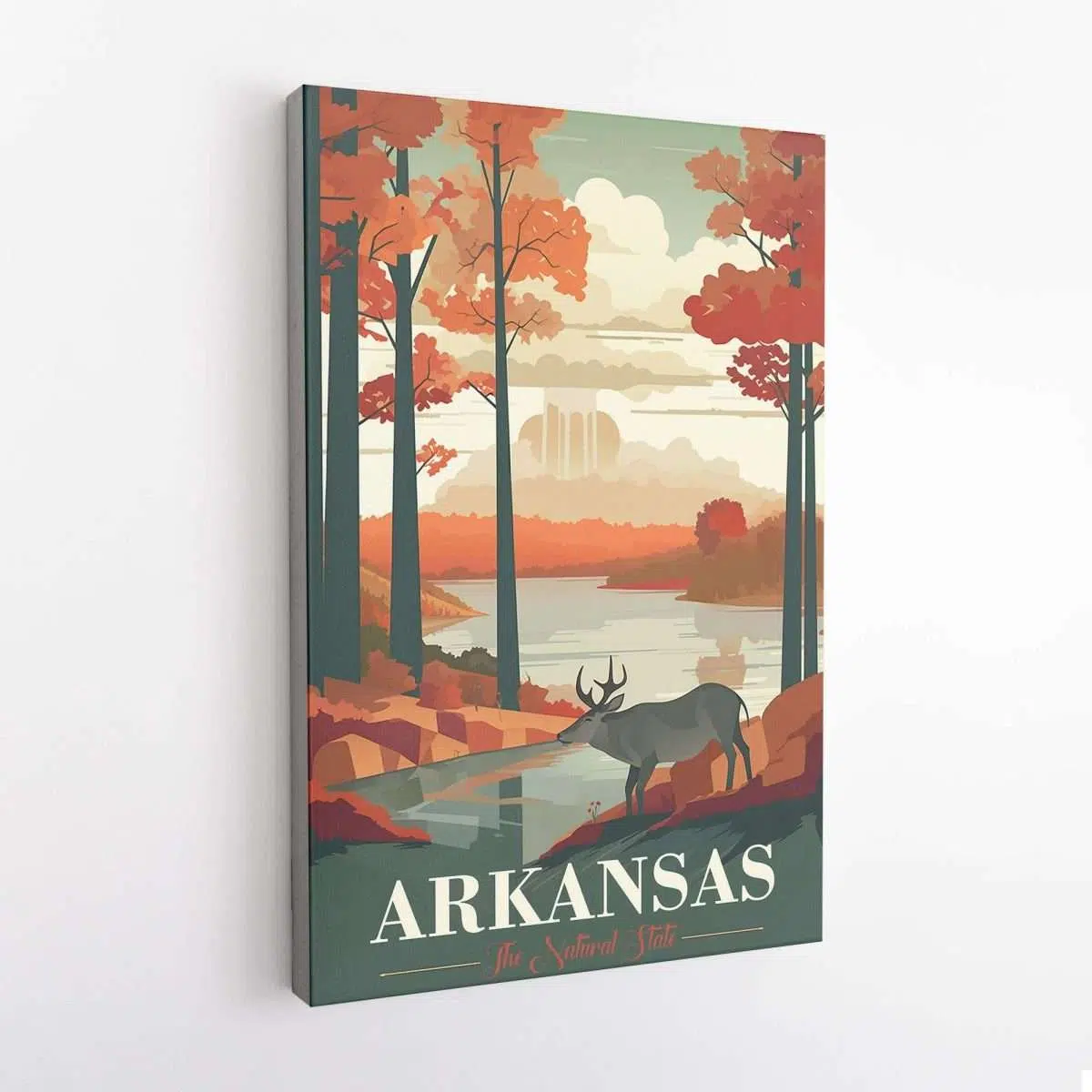 Arkansas The Natural State Canvas