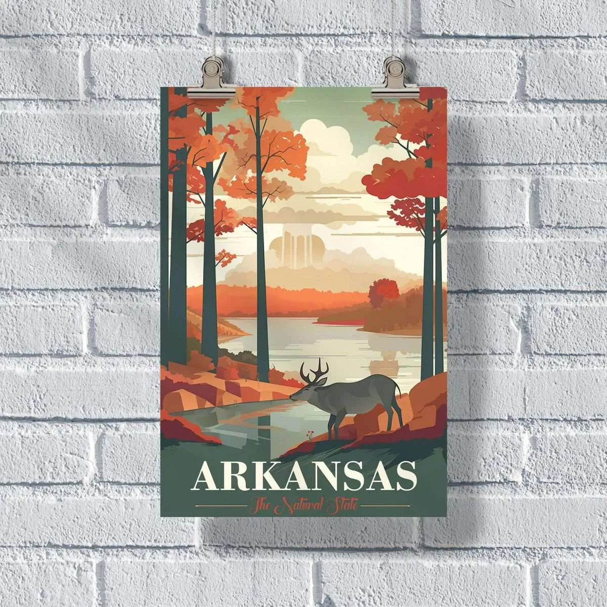 Arkansas The Natural State Poster