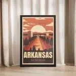 Arkansas The Land Of Rivers And Lakes Framed Poster2