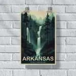 Arkansas The Land Of Rivers And Lakes Poster