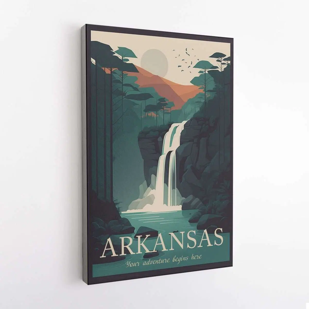 Arkansas Your Adventure Begins Here Canvas