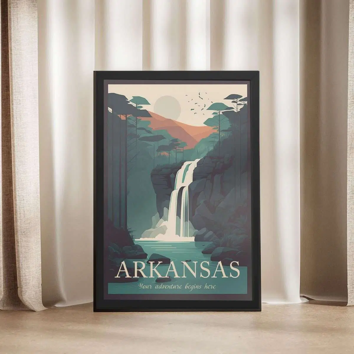 Arkansas Your Adventure Begins Here Framed Poster