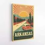 Arkansas Welcome To Adventure Canvas