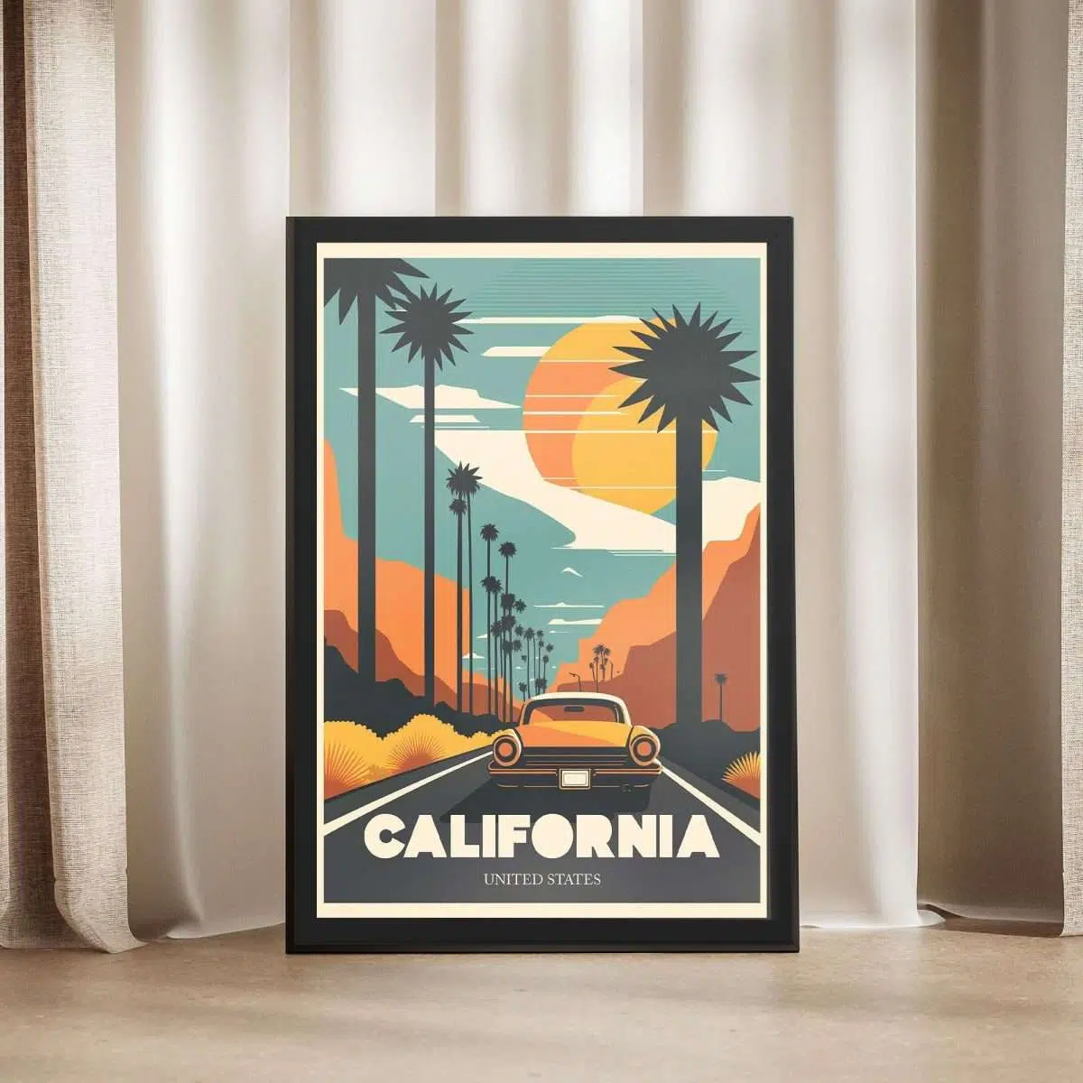 California United States Framed Poster