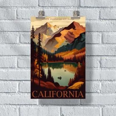 California Where Memories Are Made Poster