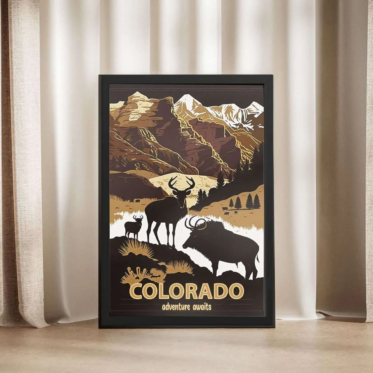 Colorado Adventure Awaits Framed Poster