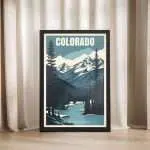 Colorado Discover Scenic Beauty Framed Poster