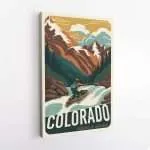 Colorado Welcome To Adventure Canvas