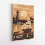 Connecticut Discover Maritime History Canvas