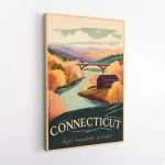 Connecticut Qui Transtulit Sustinet Canvas