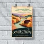 Connecticut Qui Transtulit Sustinet Poster