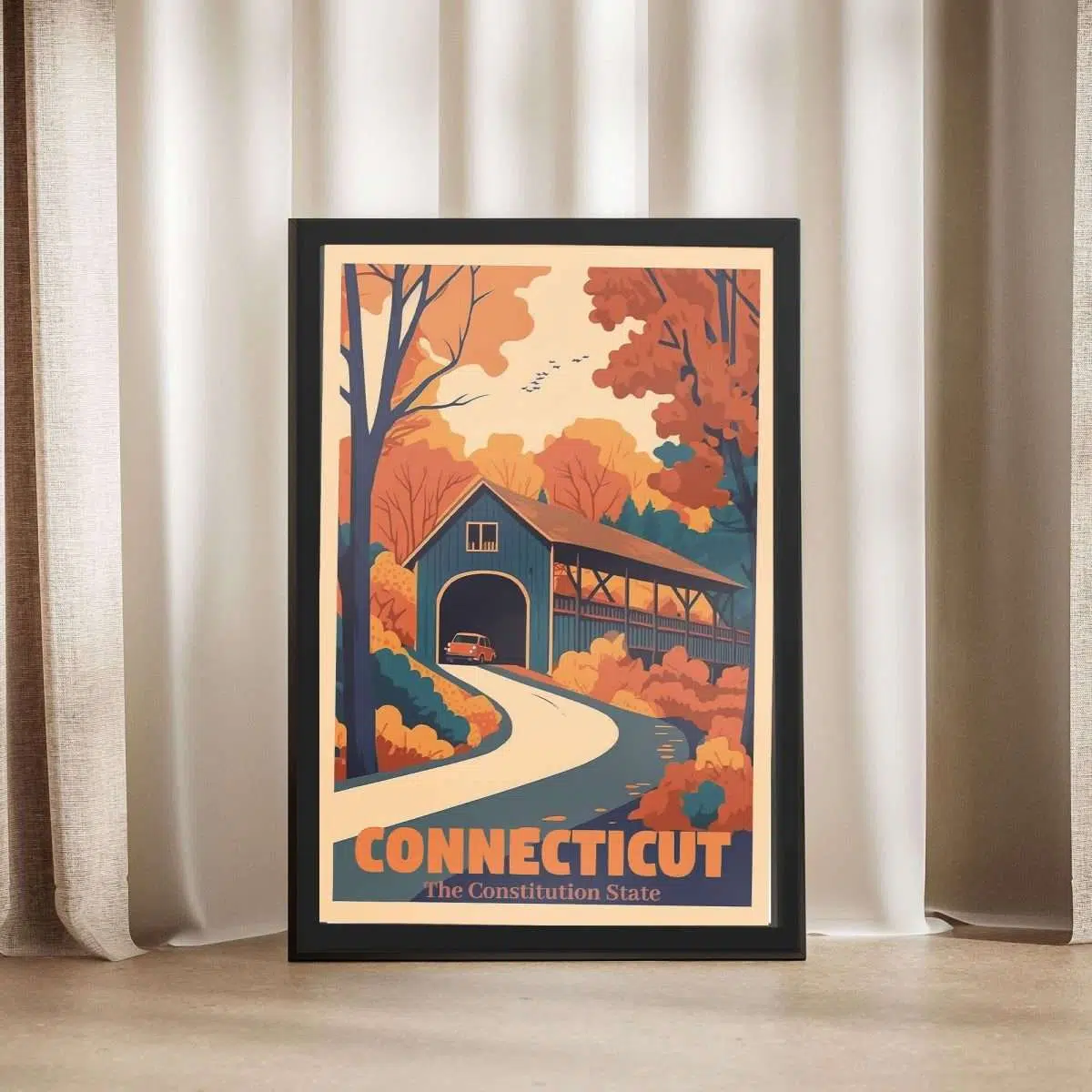 Connecticut The Constitution State Framed Poster