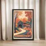 Connecticut The Constitution State Framed Poster