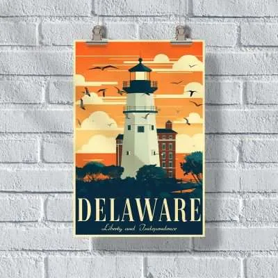 Delaware Liberty And Independence Poster