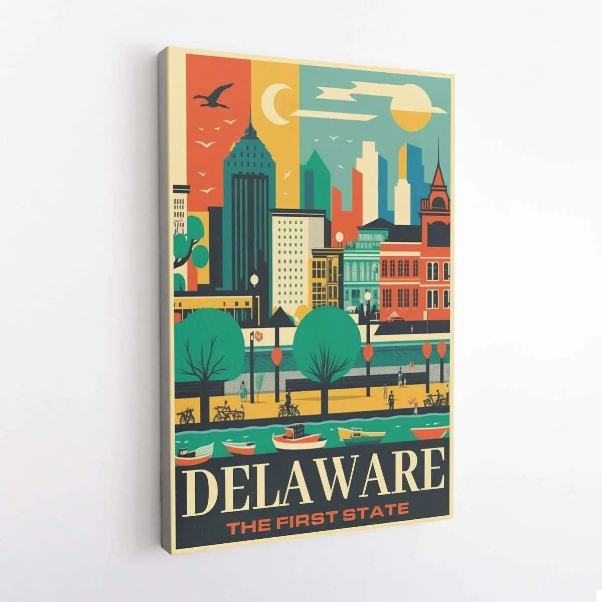 Delaware The First State Canvas