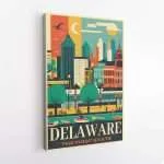 Delaware The First State Canvas