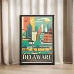 Delaware The First State Framed Poster