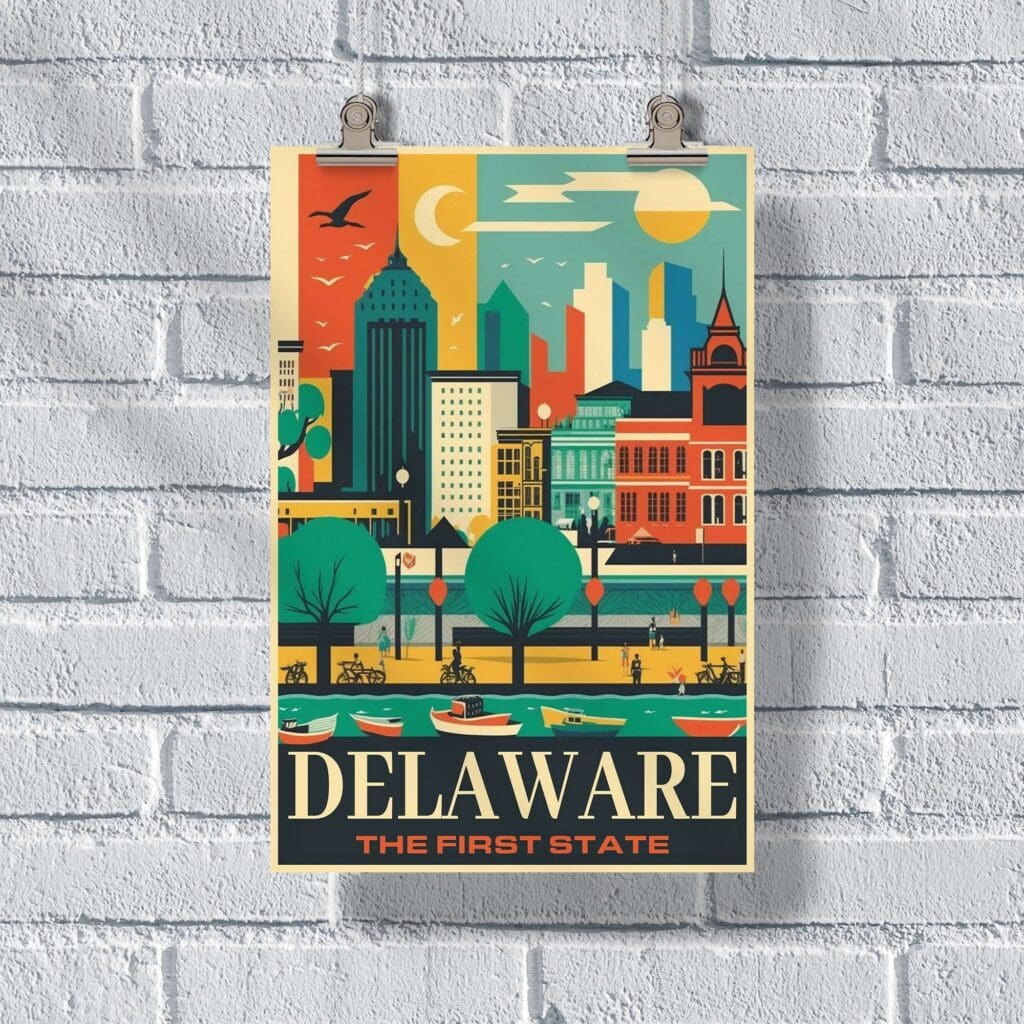 Delaware The First State Poster