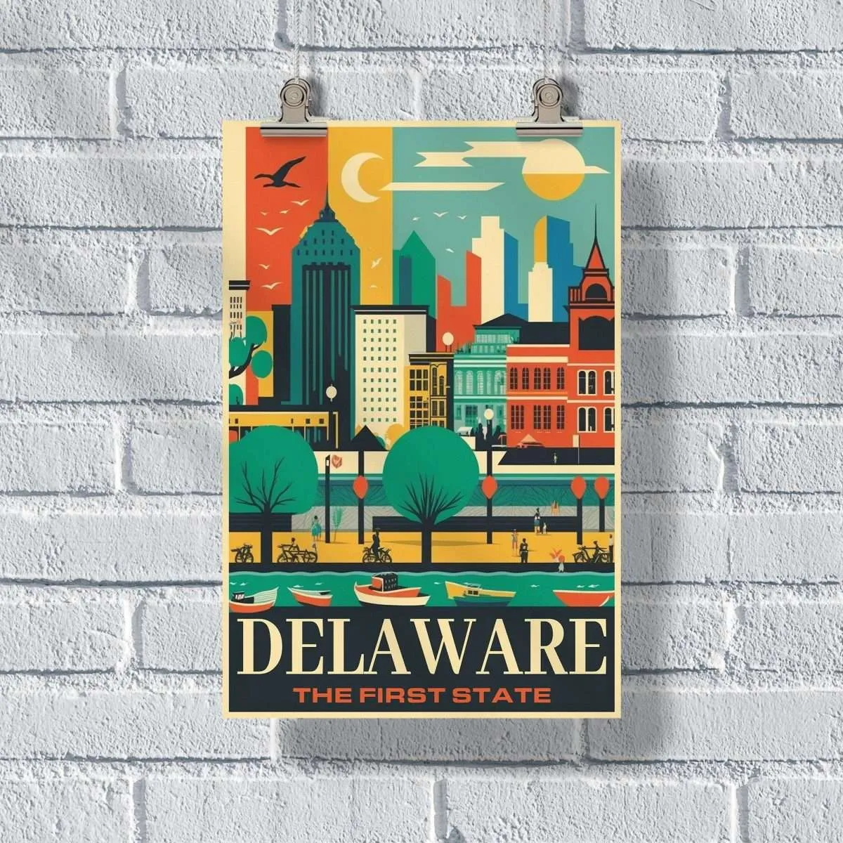 Delaware The First State Poster