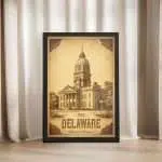 Delaware Where It All Began Framed Poster