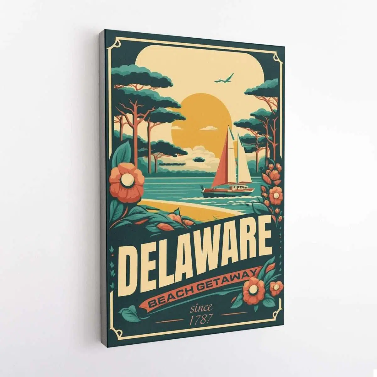 Delaware Beach Getaway Canvas