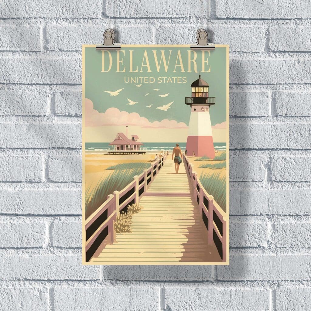 Delaware United States Poster