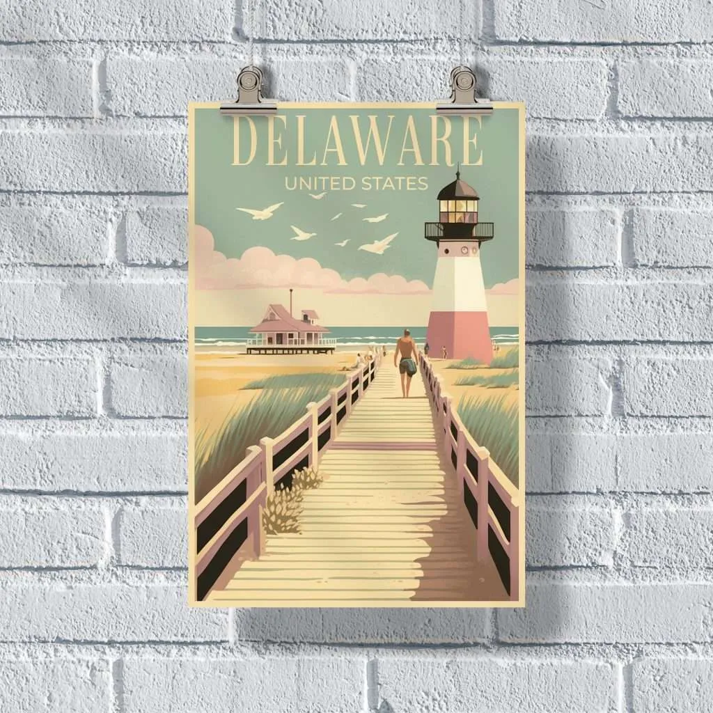 Delaware United States Poster