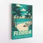 Florida Beach Life Forever Canvas