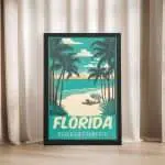 Florida Beach Life Forever Framed Poster