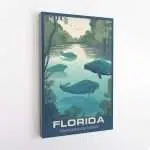 Florida Discover Manatee Paradise Canvas