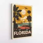 Florida In God We Trust Canvas