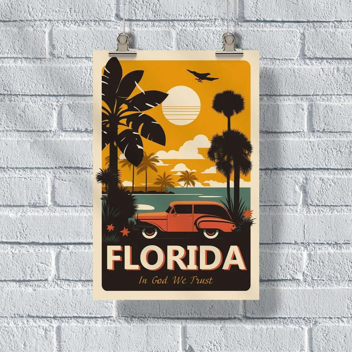 Florida In God We Trust Poster